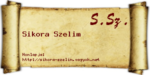 Sikora Szelim névjegykártya